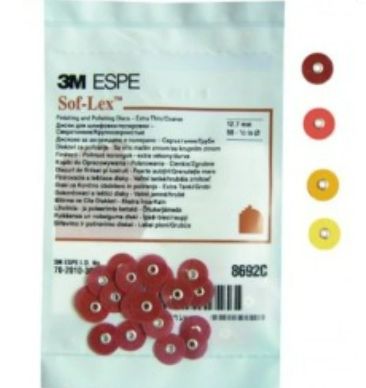 3M Espe Sof-Lex Disc Refil - Soflex Disk Yedekleri Kırmızı