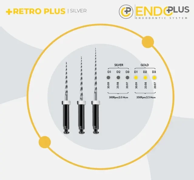 Endoplus Retro Plus Si̇lver Kanal Eğesi̇ Asorti̇