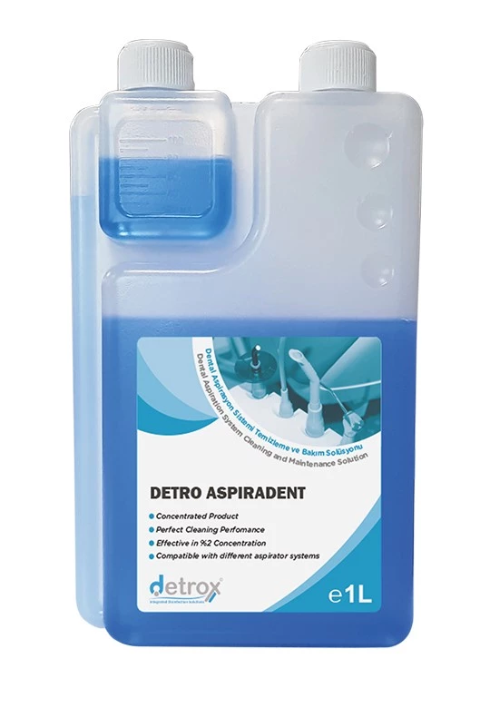 Detrox Aspiradent %2 Konsantre Dental Aspirasyon Sistemi Temizleme Ve Bakım Solüsyonu 1 Lt.